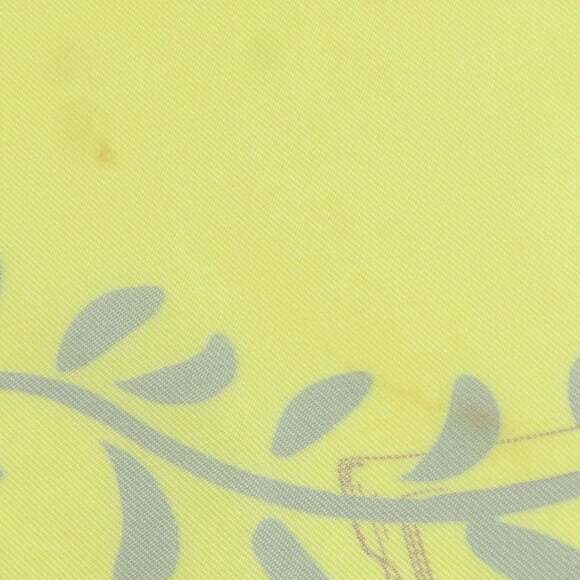 HERMES Yellow Silk Scarf - Picture 13 of 13